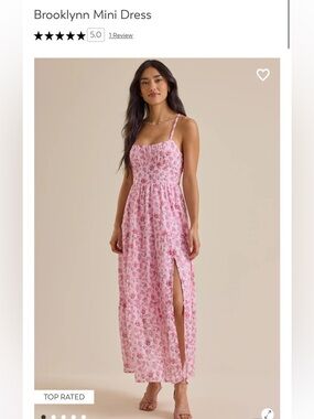 NWT Altar’d State Brooklynn Mini Dress Pink Flowers Floral